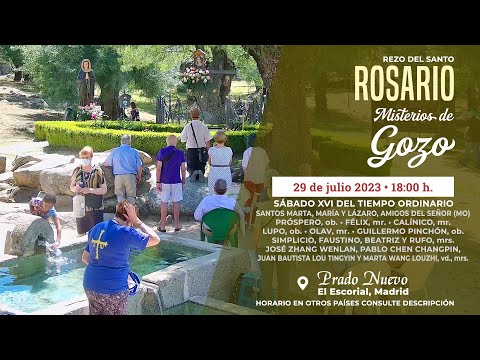 SANTO ROSARIO MEDITADO de hoy Sábado (Misterios Gozosos) en DIRECTO desde PRADO NUEVO a las 18:00 h.