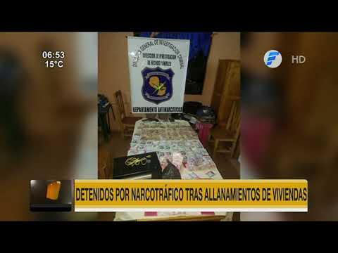 Detenidos por narcotráfico tras allanamientos en Capiatá