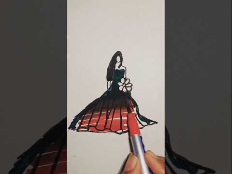 new dress 👗! subscribe for more #techno #subscribe #art #dressdesingn #ytshorts #painting
