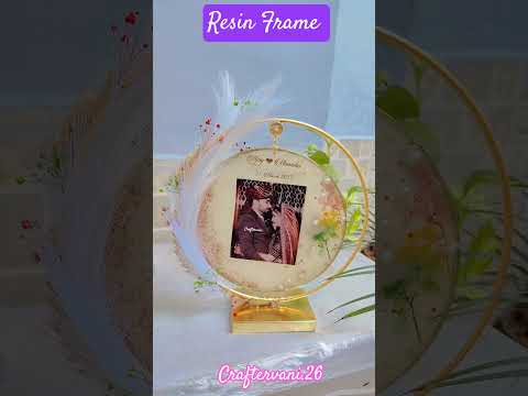 Resin is on another level 😍🎚️😍 Handmade Frame Ideas 🐼💡#shorts #love #resin #handmade #🦄#🐼#memories
