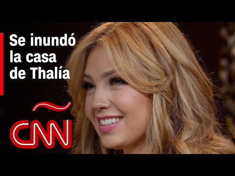 Thalía muestra cómo se inunda su mansión en sus redes sociales