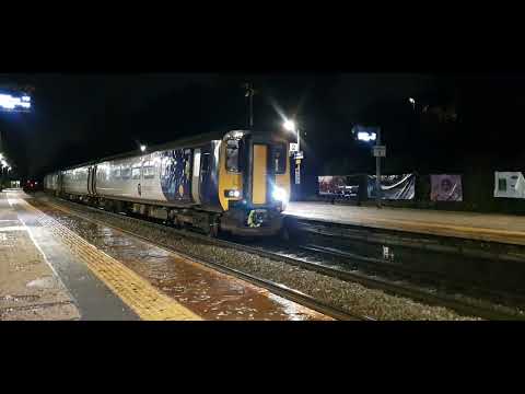 Class 156 & Class 150 arrive into Hindley Station Platform 2!