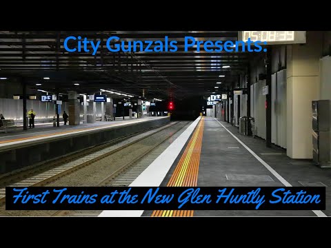 First Trains at the New Glen Huntly Station