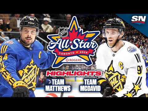 NHL All-Star Game Highlights | Team McDavid vs Team Matthews