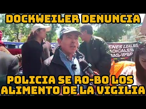 CESAR DOCKWEILER DENUNCIA QUE POLICIAS PISOT3ARON LA BANDERA DE BOLIVIA..