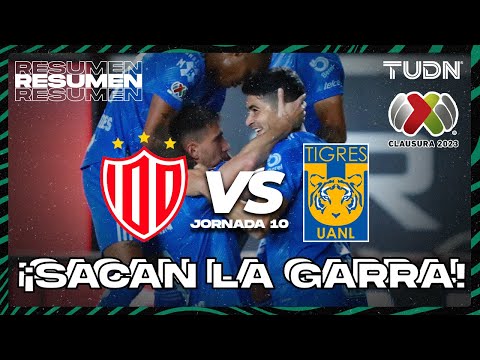 Resumen | Necaxa vs Tigres | CL2023 - Liga Mx J10 | TUDN