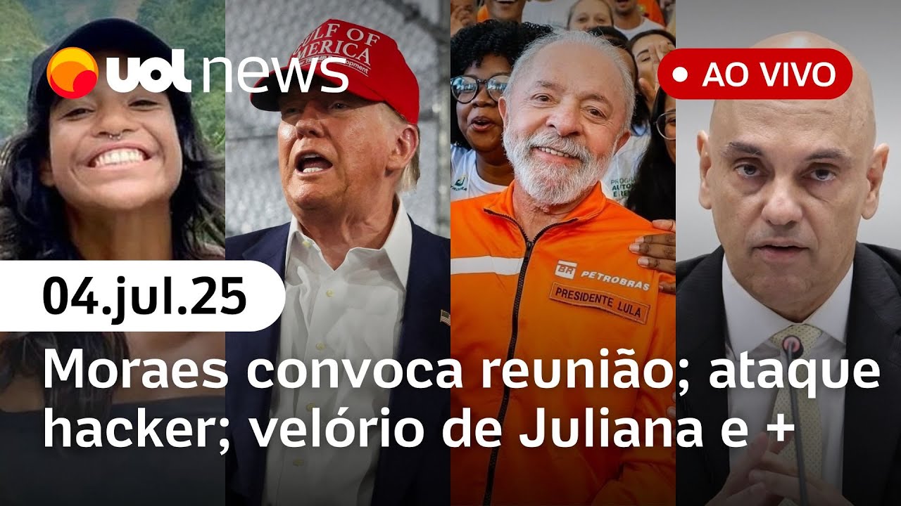 Moraes suspende decretos do IOF; Lula elogia Congresso; nova lei de Trump; velório de Juliana e mais