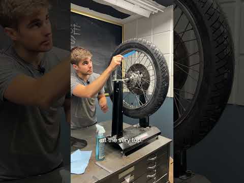 How to balance a motorcycle wheel