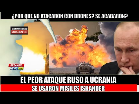 El mayor ataque nocturno de los rusos en Kiev con misiles Iskander ¿Y los drones?