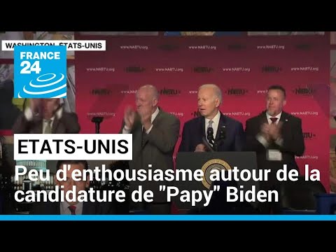 Les Américains peu enthousiastes face à la candidature de Papy Biden • FRANCE 24