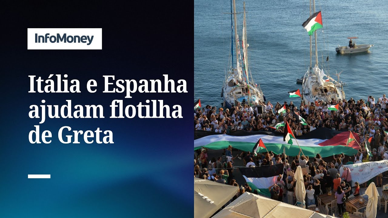 Itália e Espanha enviam navios da Marinha para flotilha de assistência a Gaza | InfoMoney News
