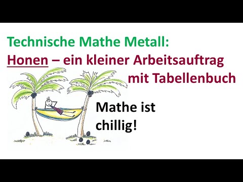 Feinbearbeitungsverfahren Honen - Ein kleiner Arbeitsauftrag mit Tabellenbuch