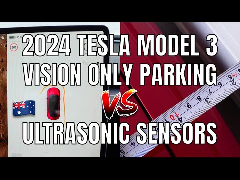 2024 Tesla Model 3 Vision Only Parking vs Ultrasonic Sensors Model Y
