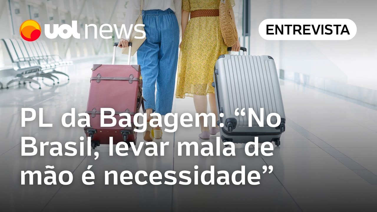 PL da Bagagem em país como Brasil continental levar mala de mão é necessidade diz especialista