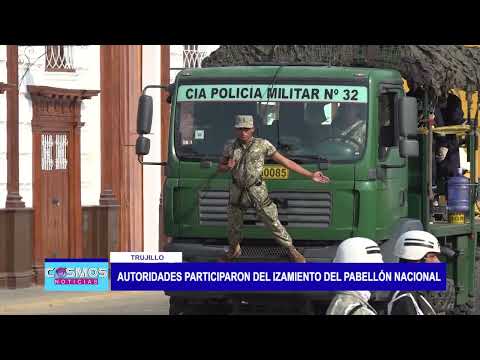 Trujillo: Autoridades participaron del izamiento del pabellón nacional