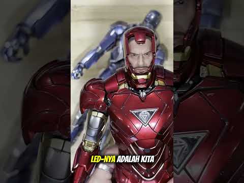 zthobbyjajan mark 6 play toys LED feature! CANGGIH!!! #shortvideo #ironman #hottoys
