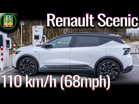 Renault Scenic e-Tech (87kWh) - 110 km/h (68mph) range test