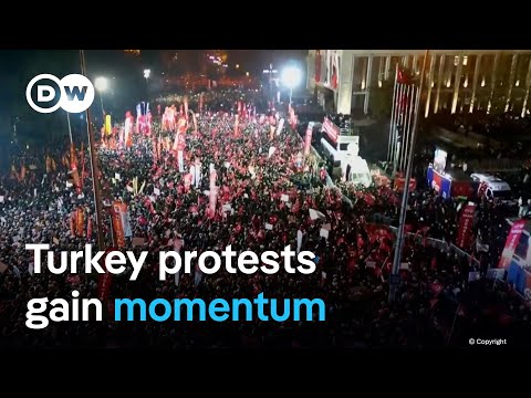 Despite a demonstration ban hundreds of thousands protest opposition politician’s arrest | DW News