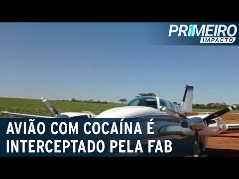 FAB intercepta avião que entrou no Brasil com 500 kg de cocaína | Primeiro Impacto (04/07/22)