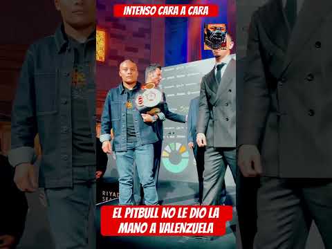 INTENSO CARA A CARA| El Pitbull no le da la mano a el Rayo Valenzuela #boxing