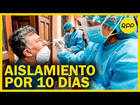 Dr. Carlos Lescano: 10 días es un punto global, pero en casos asintomáticos podría ser menor