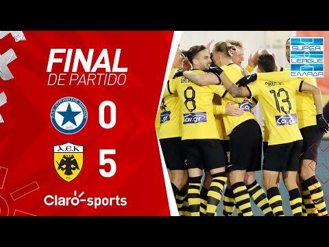 AEK Atenas (5-0) Atromitos | Resumen Final | Super Liga Griega | Jornada 19