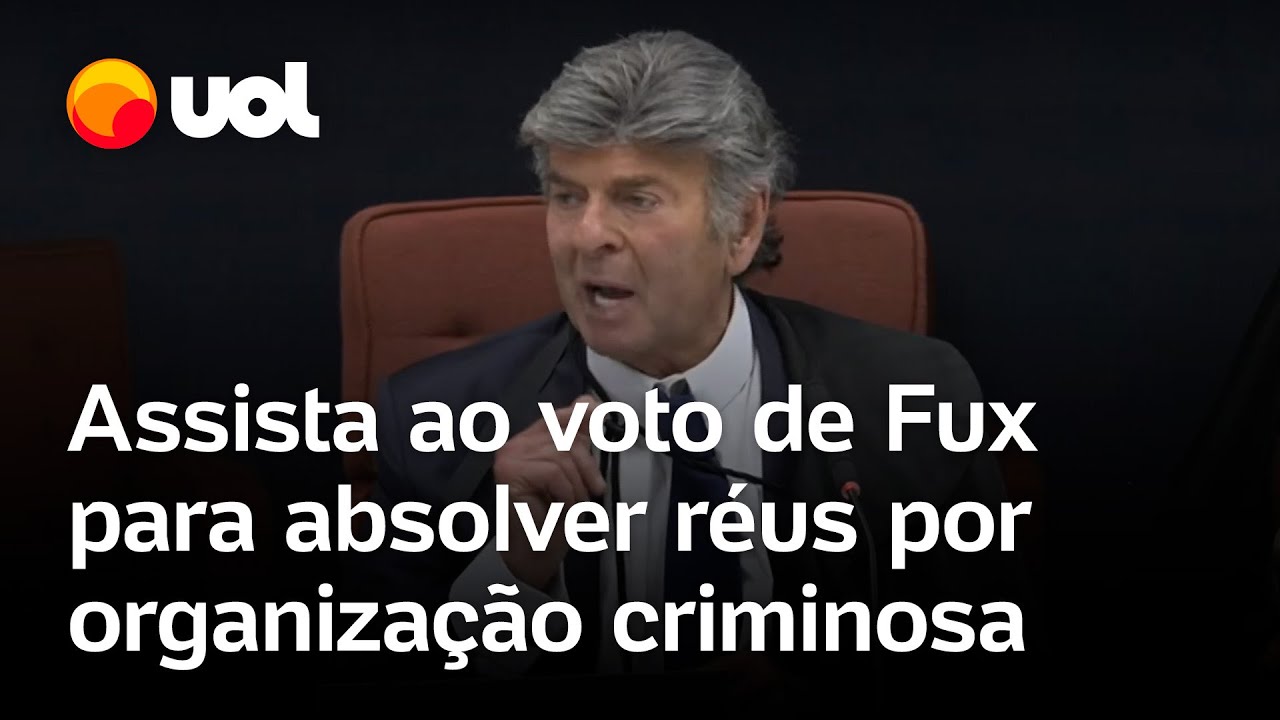 Fux diverge de Moraes e vota para absolver os réus por crime de organização criminosa; veja completo