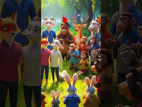 लोमड़ी का First Love || #cartoon #ai #3danimation #facts #aianimation #shorts