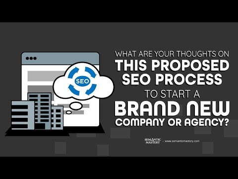 What Are Your Thoughts On This Proposed SEO Process To Start A Brand New Company Or Agency?