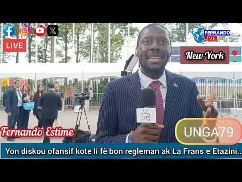 An Dirèk New-York: Yon diskou ofansif kote Edgard Leblanc fè bon regleman ak La Frans e USA