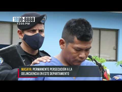 Masaya: Policía Nacional capturó a presuntos autores de graves delitos - Nicaragua