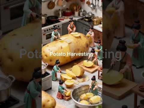 Potato Harvesting 🥔#vegetables #potato #harvesting #howto #howtomake #how #shorts #shortvideo