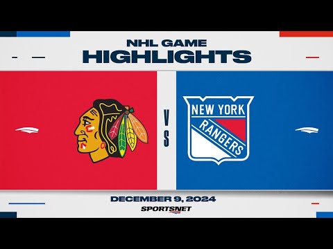 NHL Highlights | Blackhawks vs. Rangers - December 9, 2024