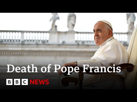 LIVE: Pope Francis's funeral details to be discussed as mourners gather at Vatican | BBC News