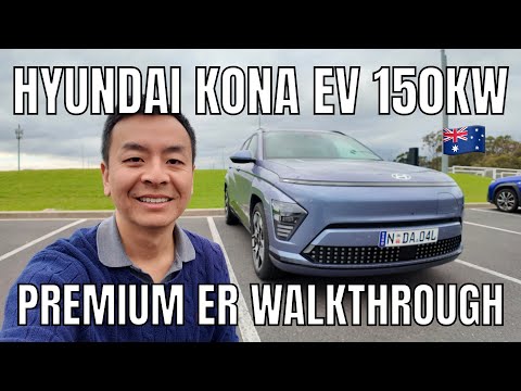 2024 Hyundai Kona Electric Australia 150kW Premium Walkthrough & Drive