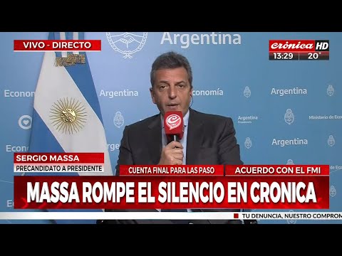 Massa: Los argentinos tenemos que recuperar la autonomía