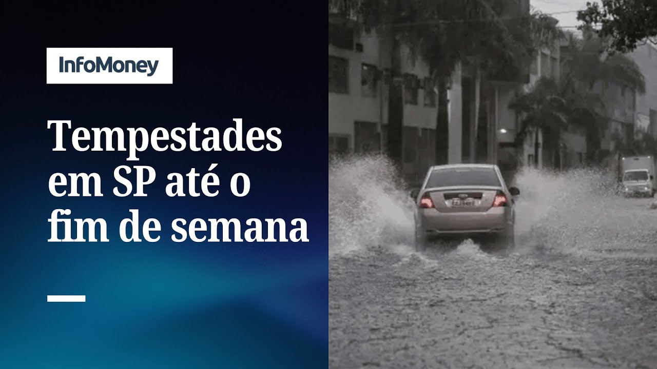 Frente fria traz chuva forte rajadas de vento e frio em SP | InfoMoney News