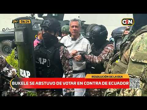 Bukele se abstuvo de votar en contra de Ecuador