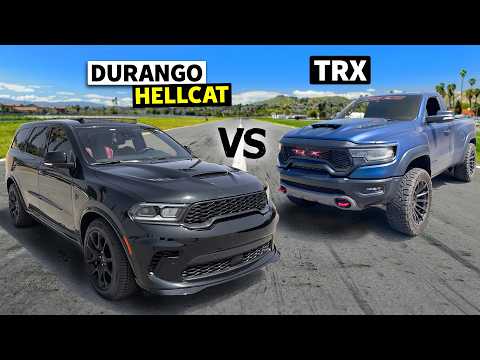 High-Octane Showdown: Hellcat Durango vs. TRX in Epic Race Rematch