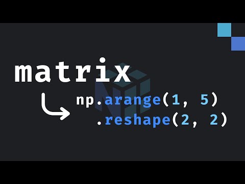 7: Matrix operations explained in NumPy