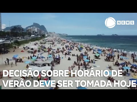 Decisão sobre volta do horário de verão deve ser tomada hoje