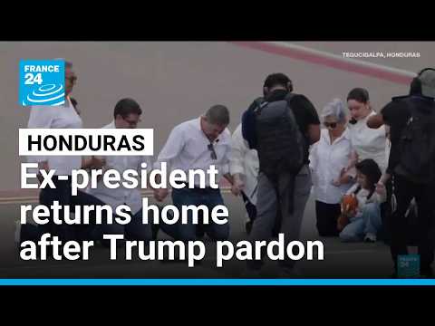 Honduran ex-president returns home after Trump pardon • FRANCE 24 English