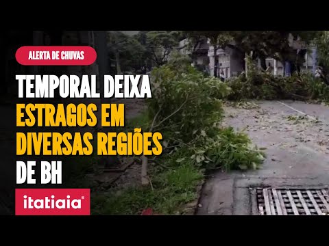 FORTES CHUVAS DEIXAM 'CLIMA DE GUERRA' EM DIVERSAS REGIÕES DE BH; CAPITAL SEGUE SOB ALERTA DE CHUVA