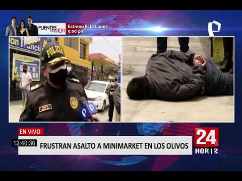 Los Olivos: policía sorprende a ladrones y frustra asalto a minimarket