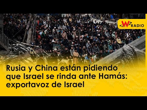 Rusia y China están pidiendo que Israel se rinda ante Hamás: exportavoz de Israel