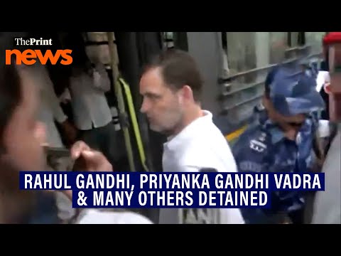 Police detain INDIA bloc MPs, including Rahul Gandhi, Priyanka Gandhi, Sanjay Raut &amp; Sagarika Ghose