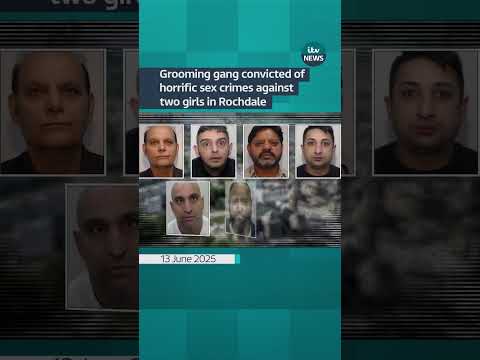 Grooming gang convicted of horrific sex crimes against two girls in Rochdale | ITV News #rochdale