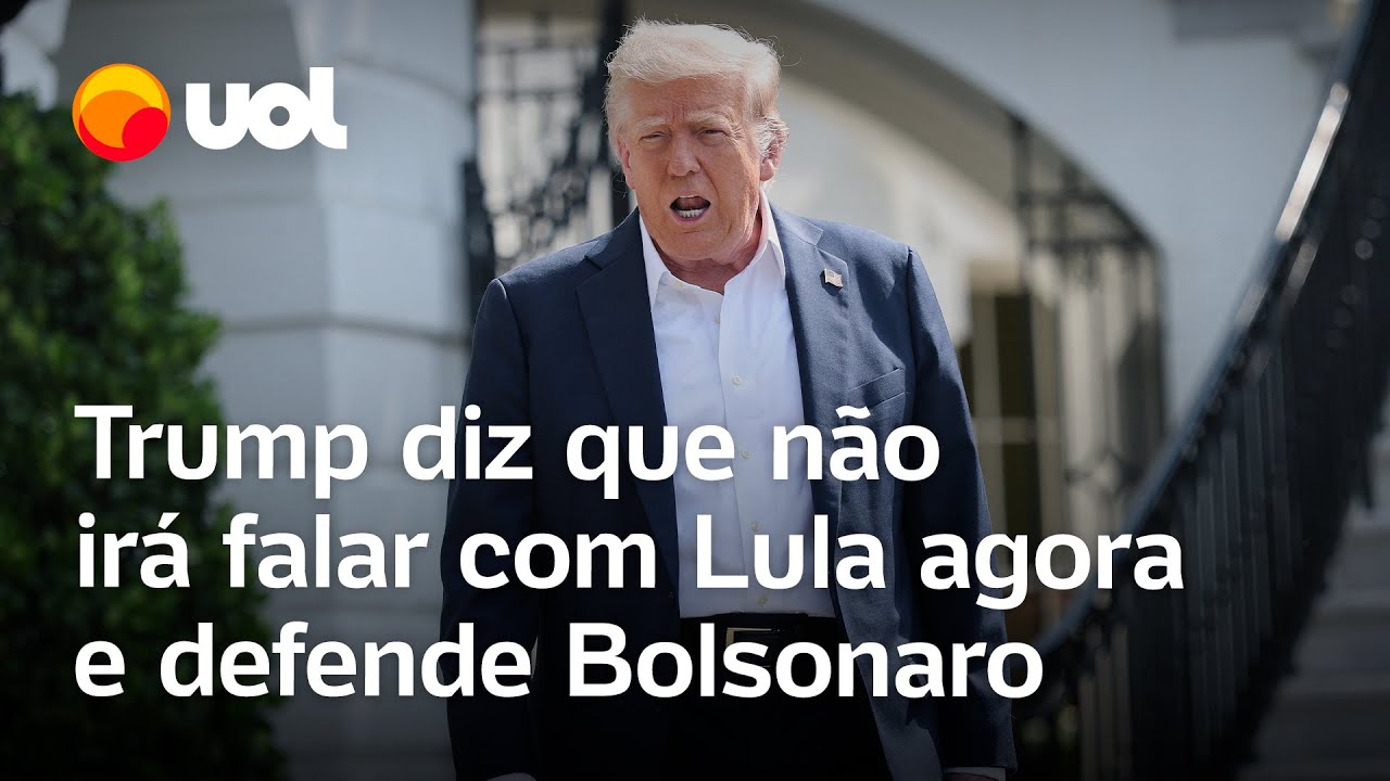 Trump diz que pode falar com Lula mas não agora Injusto com Bolsonaro