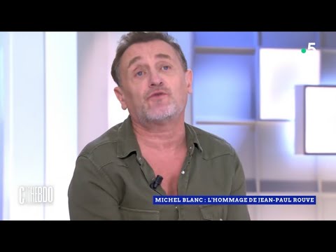 Jean-Paul Rouve les yeux rougis par les larmes, la mort de Michel Blanc lui laisse un grand vide