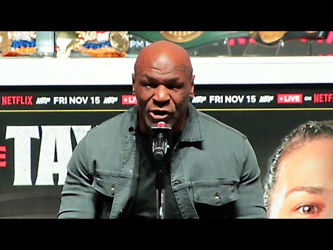 Mike Tyson GETS MAD AT REPORTER! Says he’s NOT GOING TO LOSE! Jake Paul calls EDDIE HEAR A B****!